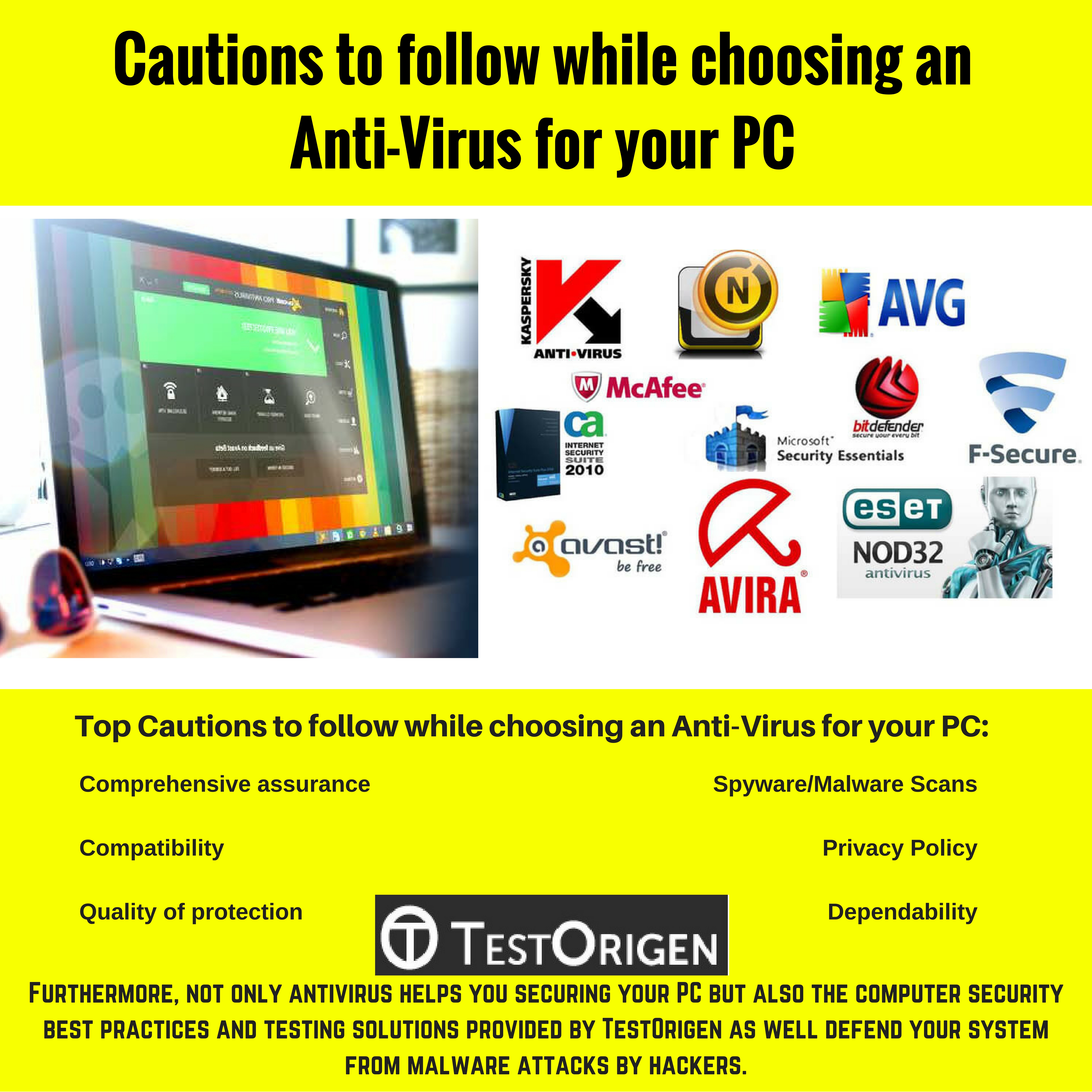 Cautions to follow while choosing an Anti-Virus for your PC