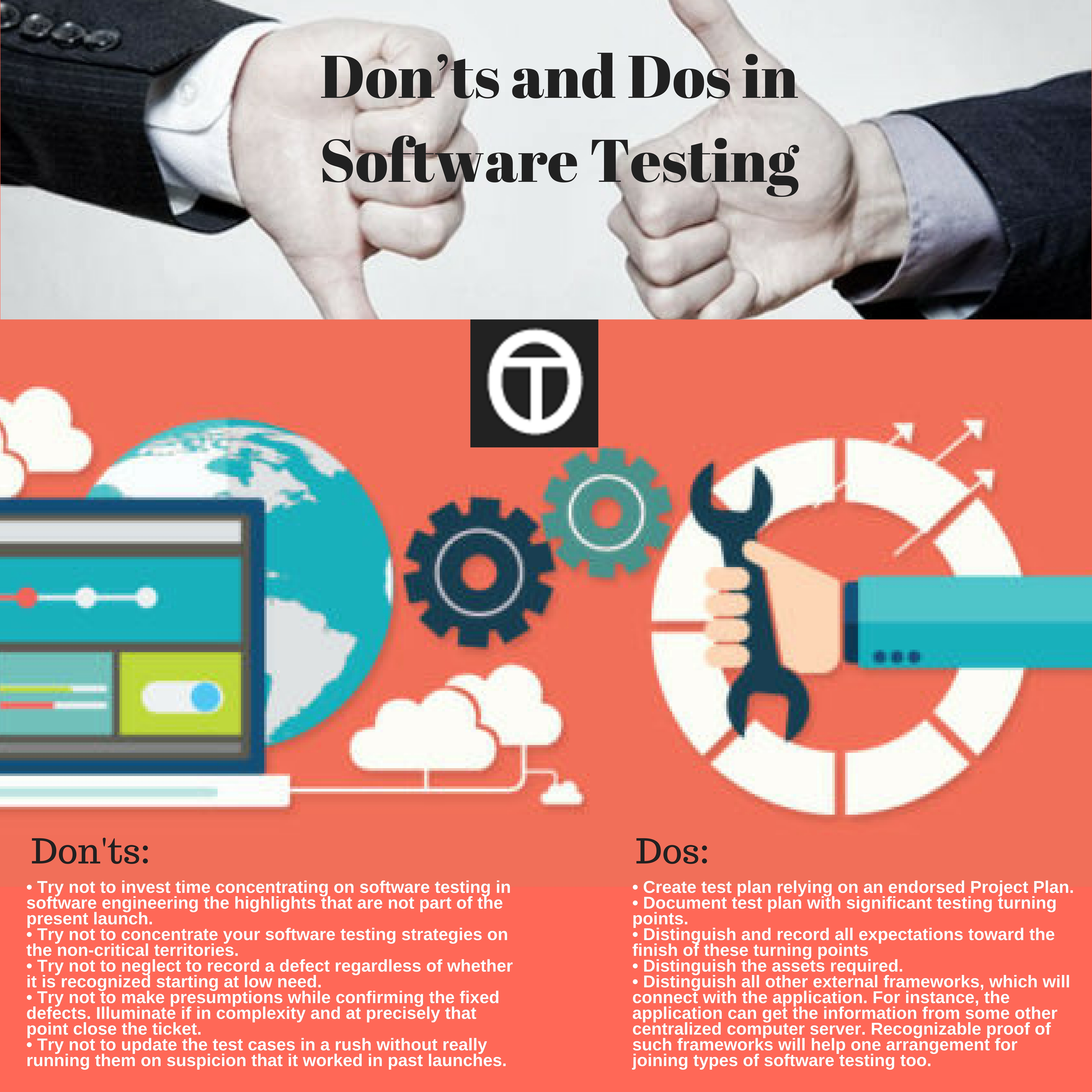 Don Ts And Dos In Software Testing Testorigen