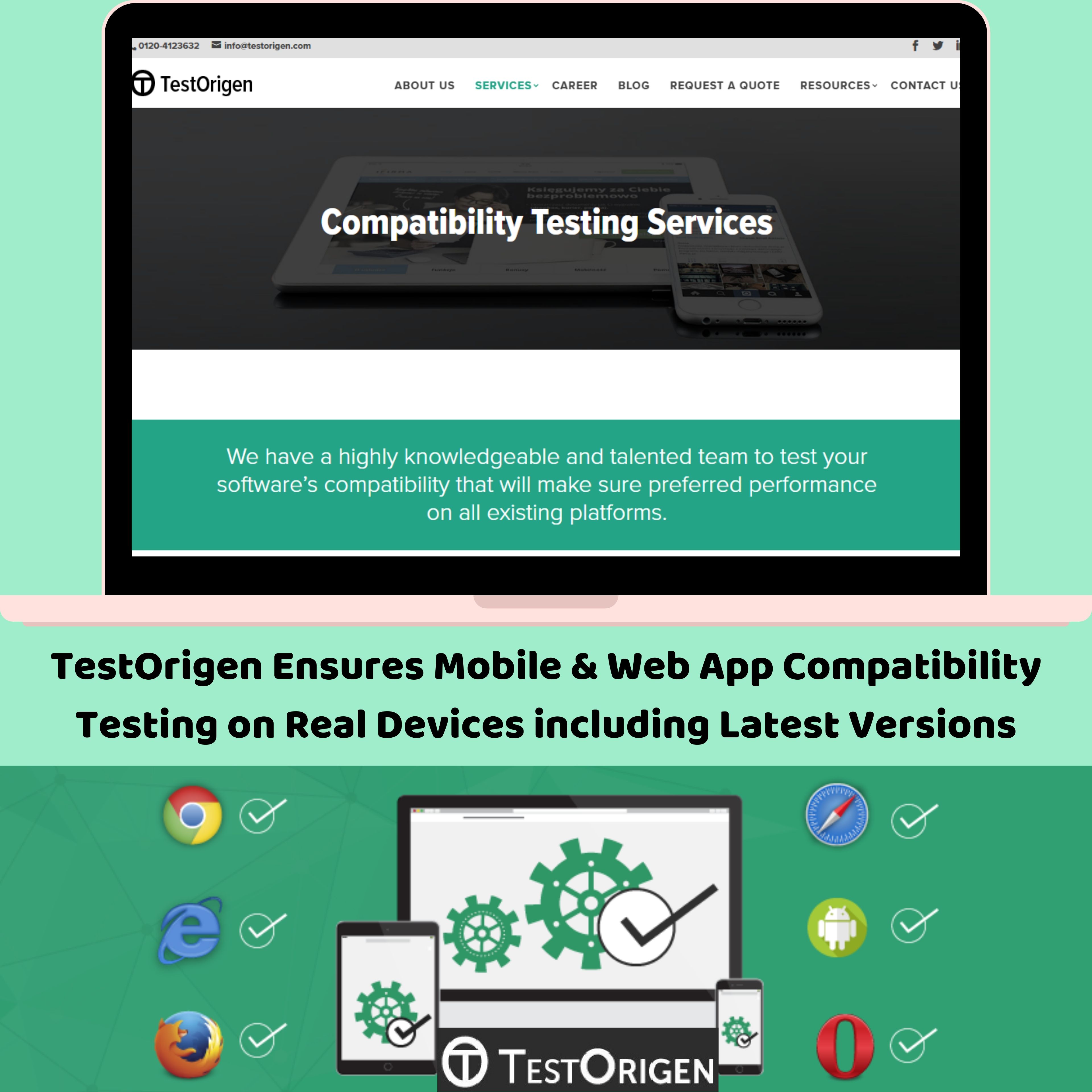 TestOrigen Ensures Mobile & Web App Compatibility Testing on Real Devices including Latest Versions